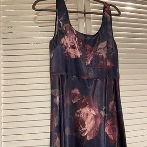 NWT Vince Night Garden Square Neck Satin Slip Dress